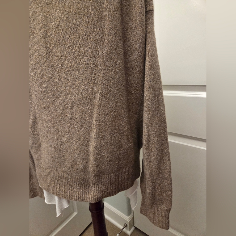 Everlane Wool Alpaca Blend Brown Button-Up Women's Cardigan Size M - Picture 7 of 11